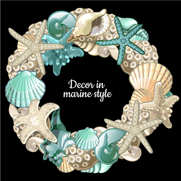Decor in marine style in Illustrations - product preview 5