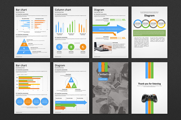 Game Vertical PPT in PowerPoint Templates - product preview 4
