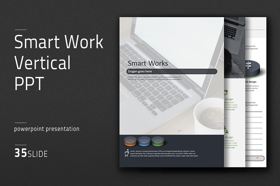 Smart Work Vertical PPT in PowerPoint Templates - product preview 8