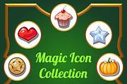 Set of magic icons 