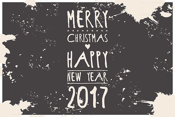Hipster banner. Happy new year. in Graphics - product preview 1