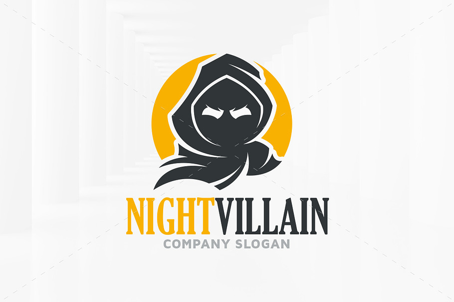 Night Villain Logo Template in Logo Templates - product preview 8