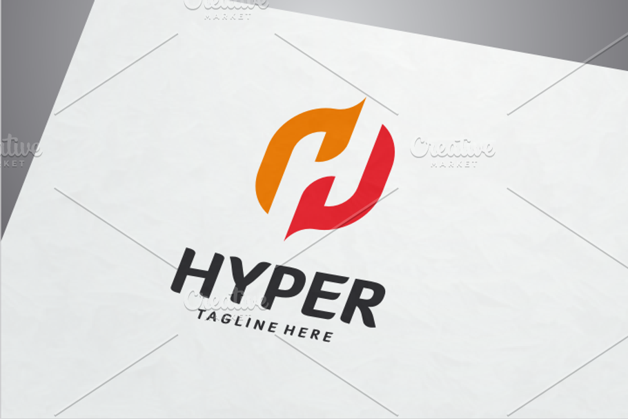 Hyper - Letter H Logo in Logo Templates - product preview 8