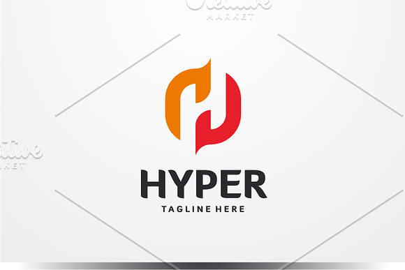 Hyper - Letter H Logo in Logo Templates - product preview 1