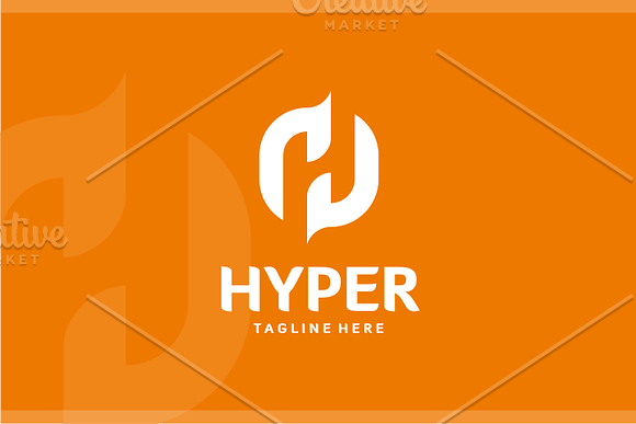 Hyper - Letter H Logo in Logo Templates - product preview 2