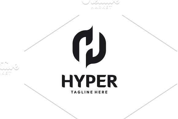 Hyper - Letter H Logo in Logo Templates - product preview 3