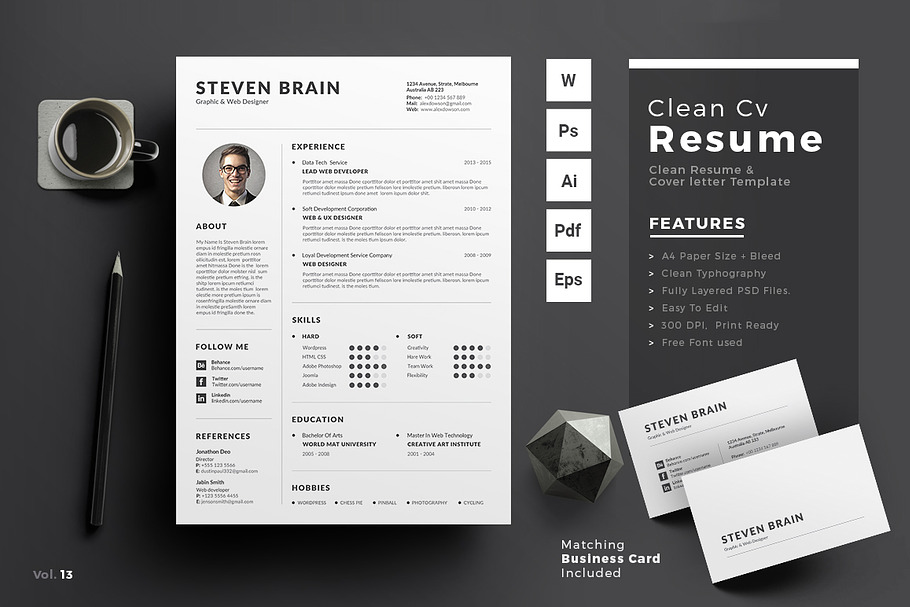 Resume/CV in Resume Templates - product preview 8