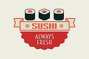 Sushi rolls logo