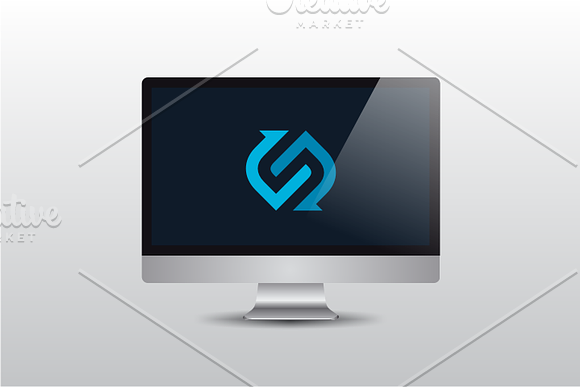 SyncPro - Letter S Logo in Logo Templates - product preview 3