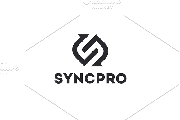SyncPro - Letter S Logo in Logo Templates - product preview 4