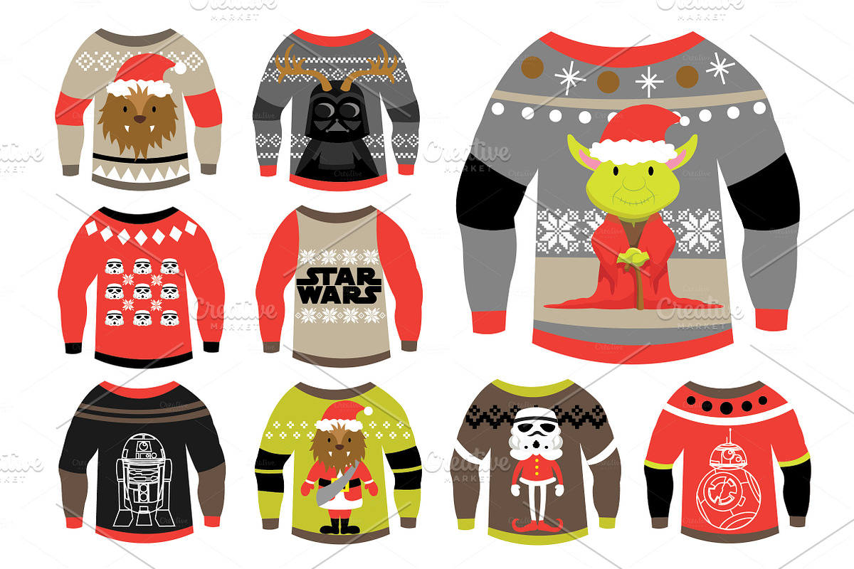 Star Wars Ugly Sweater Set in Illustrations - product preview 8