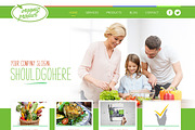 Food and Eco Web template design
