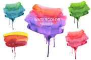 Abstract watercolor collection.