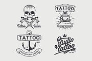 Tattoo studio logo templates