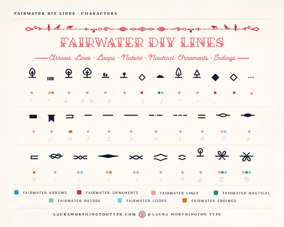 Fairwater DIY Lines in Symbol Fonts - product preview 5