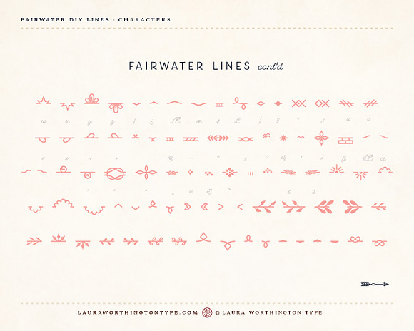 Fairwater DIY Lines in Symbol Fonts - product preview 22