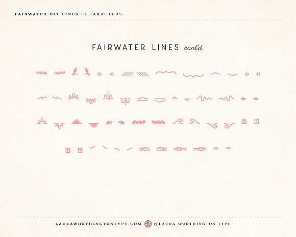 Fairwater DIY Lines in Symbol Fonts - product preview 23