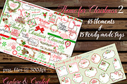 Home For Christmas  Tags & Elements 