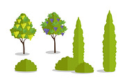 Set of Isolated Trees and Bushes