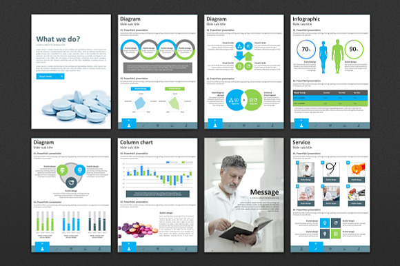 Medical Vertical PPT Template in PowerPoint Templates - product preview 1