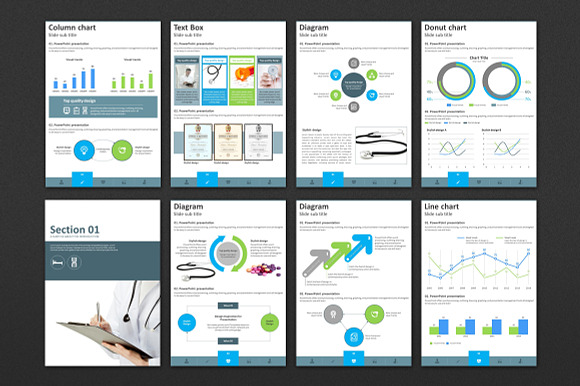 Medical Vertical PPT Template in PowerPoint Templates - product preview 2