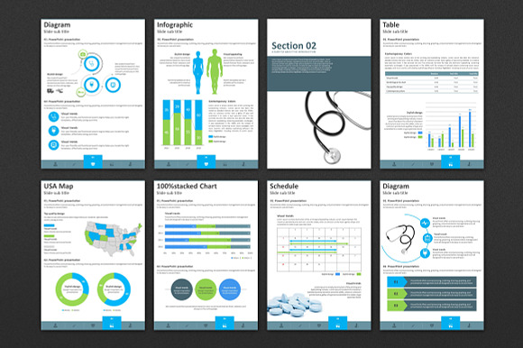 Medical Vertical PPT Template in PowerPoint Templates - product preview 3