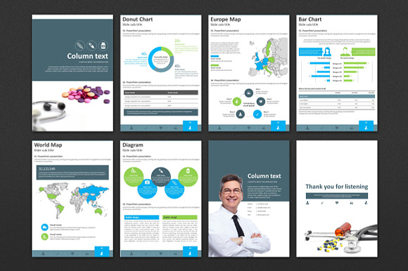 Medical Vertical PPT Template in PowerPoint Templates - product preview 4