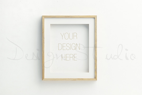 Vertical & Horizontal Wooden Frames  in Print Mockups - product preview 2
