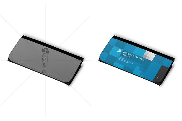 Leather Ladies Wallet Print Mockup in Product Mockups - product preview 1
