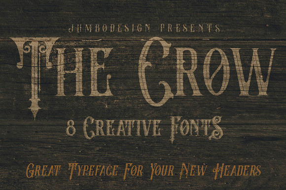 The Crow - Vintage Style Font in Scary Fonts - product preview 3