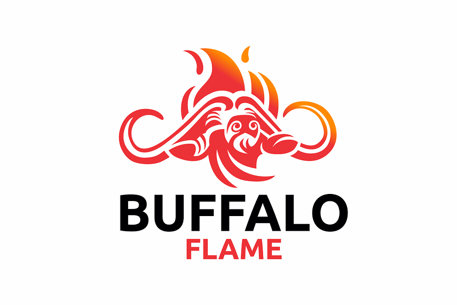Buffalo Flame in Logo Templates - product preview 8
