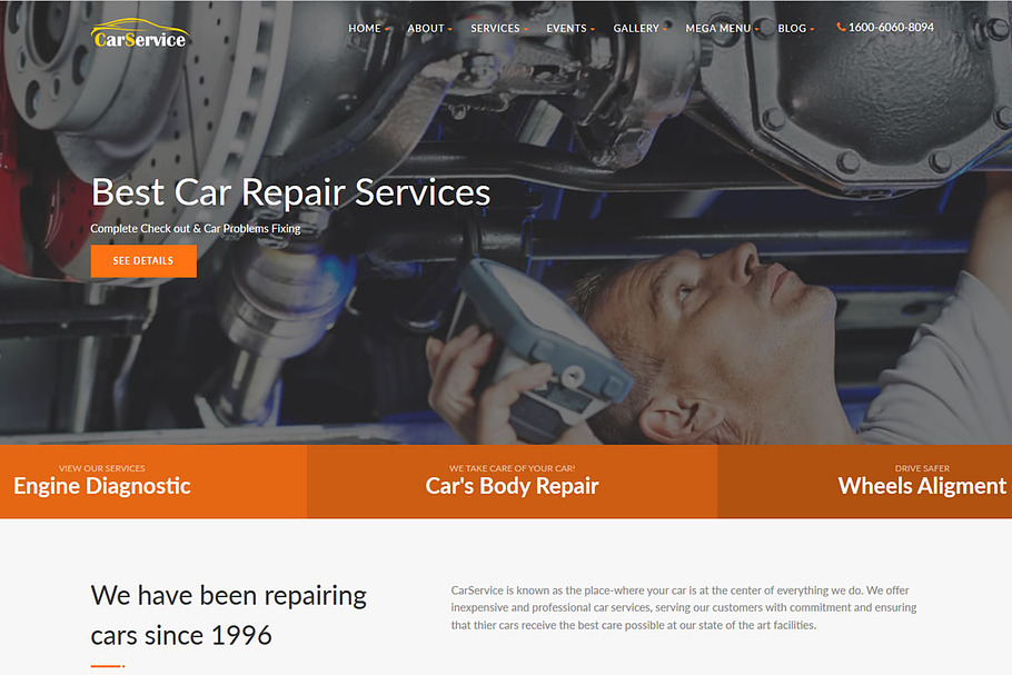 CarService - Car Repair Template
