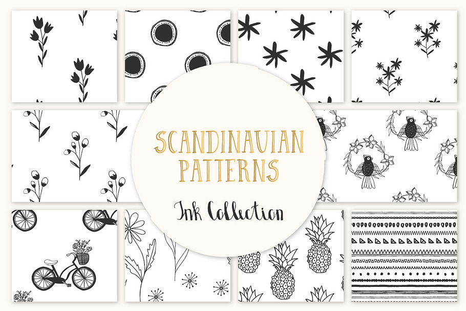 Scandinavian seamless pattern in Patterns - product preview 8