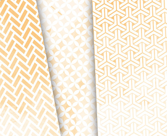 Peach Wedding Watercolor Background in Patterns - product preview 4