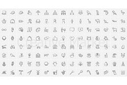 2200 vector sketch icons mega pack