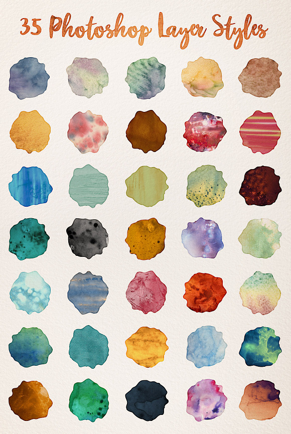 Watercolor Wash Bundle Volume 1 in Textures - product preview 1