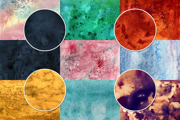 Watercolor Wash Bundle Volume 1 in Textures - product preview 5