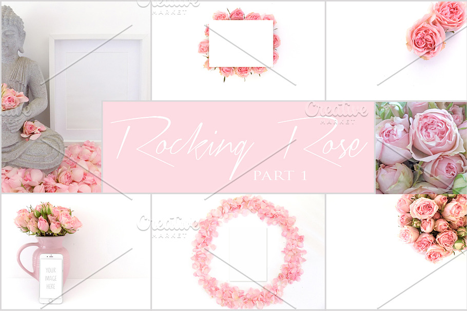 Rocking Rose Collection - Part 1 in Mobile & Web Mockups - product preview 8