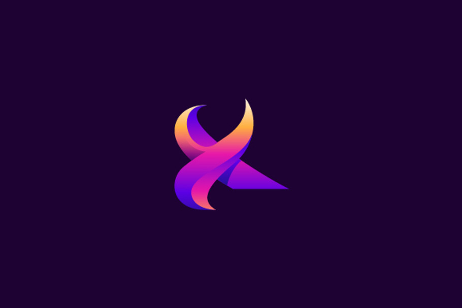 Abstract Letter X Logo