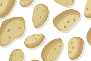 Potatoes Seamless Pattern