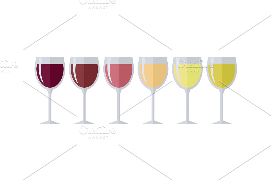 Different Types of Elite Wine in Illustrations - product preview 8