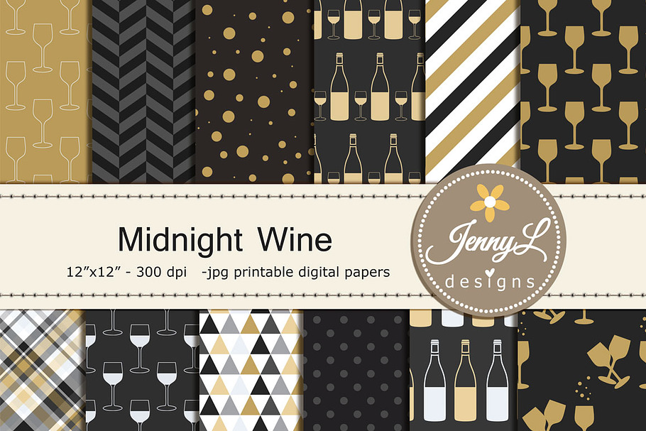 Wine Digital Papers in Patterns - product preview 8