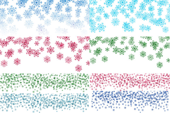Snowflake confetti clipart in Patterns - product preview 2