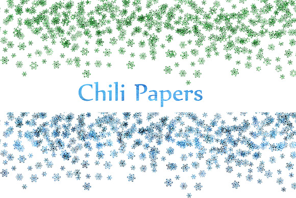 Snowflake confetti clipart in Patterns - product preview 3