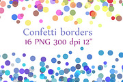 Confetti Borders clipart