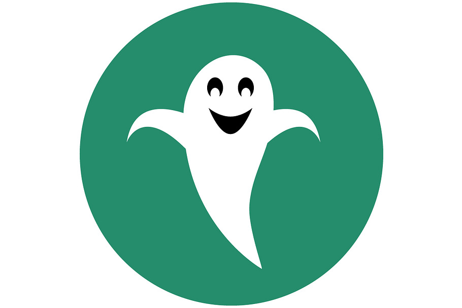 Ghost flat icon in Graphics - product preview 8