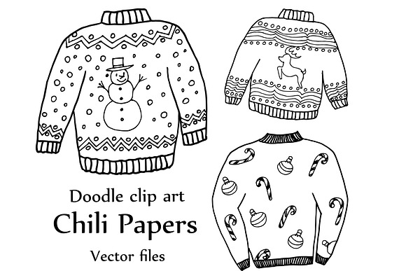 Ugly Sweater ClipArt and Vector in Illustrations - product preview 1