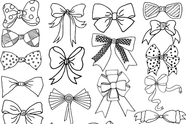 Bow clip art and Vector files