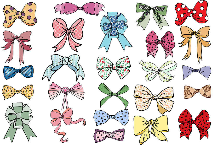 Bow tie clipart  in Illustrations - product preview 8