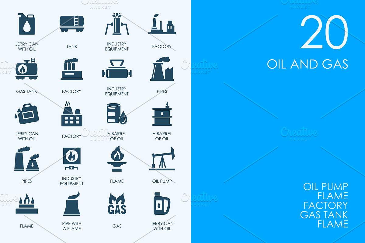 Oil and gas icons in Graphics - product preview 8